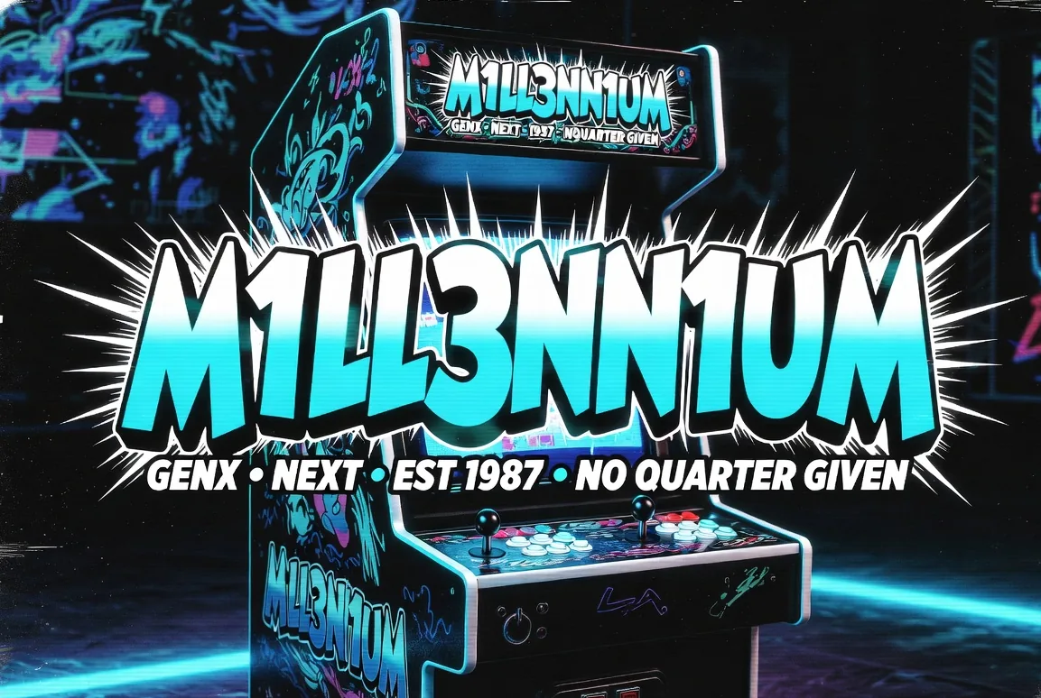 M1LL3NN1UM retro arcade cabinet